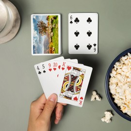 Transylvania, Romania, Sheep on Hillside, Mountains with Fall Tree Colors Press (52 Playing Cards, Poker Size Card Deck with Jokers)