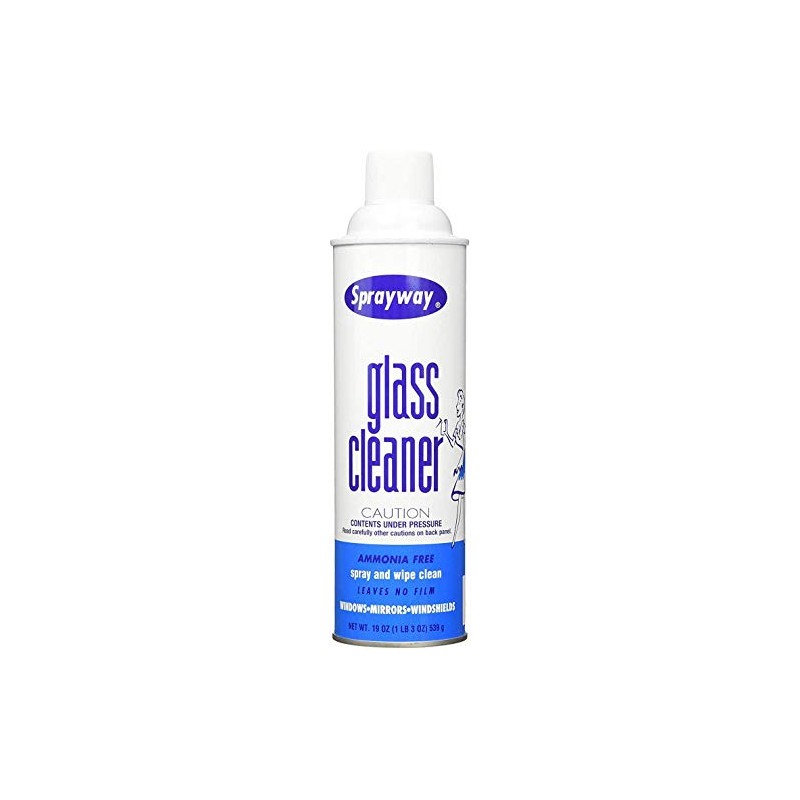 Sprayway Glass Cleaner, SW-050, Ammonia Free, 19 oz Can (2
