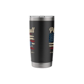 Pickleball Papa American Paddle Ball Grandpa Father's Day Stainless Steel Insulated Tumbler