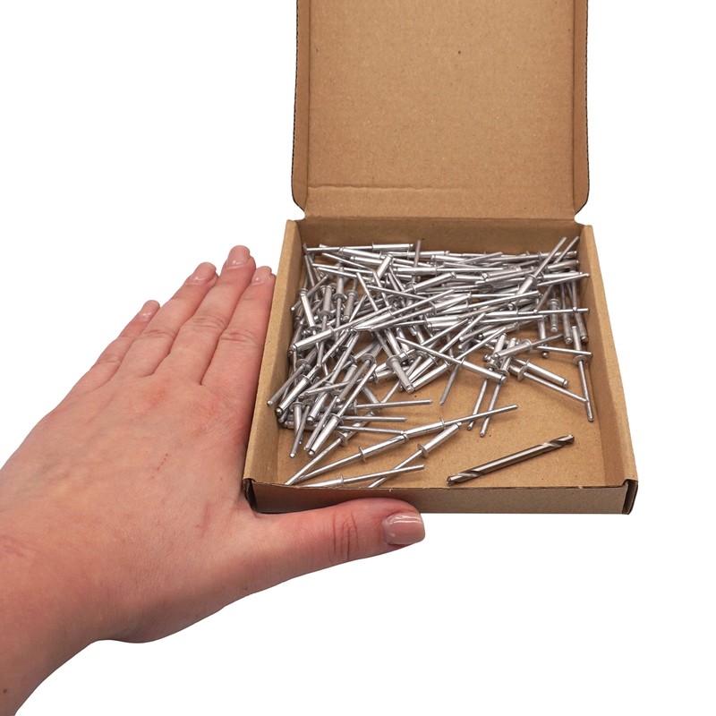 SKIR'CO (100 pcs) Aluminium Blind Rivets 3.2 x 15 mm,