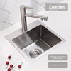 Comllen 15x15 Inch Drop In Bar Sink,18 Gauge Stainless Steel