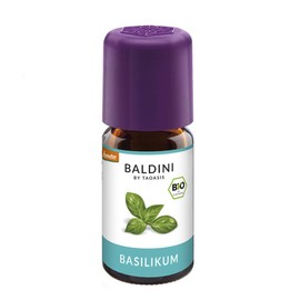 Baldini - organic basil oil, 100% natural essential organic basil oil fine, organic aroma, 5 ml