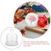 Healifty DIY Clear Plastic Water Globe Snow Globe 10pcs 4inch