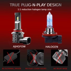 AJHGFOW FOR Toyota Tacoma 2016 -2023 LED Headlight Bulbs High&Low Beam Combo Kit 6000K