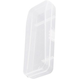 White Transparent Shaving Box for Shaver Razor, Razor Protector Plastic Box Cover Container Storage System Razor and Brush Stands for Manual Razor Beauty and Personal Care