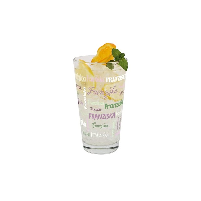Herz & Heim® Drinking Glass with Name in Various Fonts