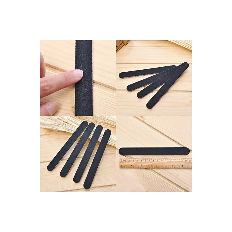 TIKA 10-Piece Double-Sided Nail Files 100/180 Grit - Manicure &