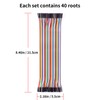 360 Pcs Multicolored Dupont Wire 40 Pin Male to Female
