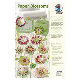 Ursus 23230099 - Paper Blossoms 220 x x Dance Fancy Flowers, Gem Stone and Half Pearls