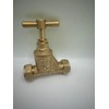 15mm Brass Stopcock Valve, Compression Connection, BS1010 and BS EN1213