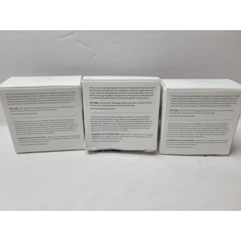 Murad Hydro-Dynamic Ultimate Moisture●Lot Of 3 O.25 Fl.oz Each