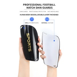 SPP Soccer Shin Guards Leg Protection Guards,Lightweight and Durable,Protective Football Shin Pads for Kids, Youth & Adults