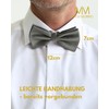 Massi Morino Men's Bow Tie Pre-Tied and Adjustable - Plain