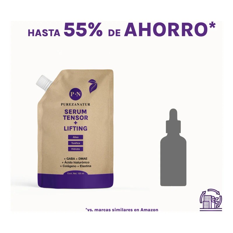 Refill Serum Facial Efecto Tensor Con Dmae Gaba Lifting +