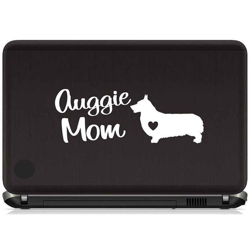 Auggie Mom Dog Decal Sticker for Car Window 8 Inch