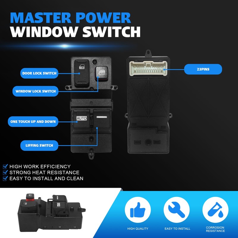 35750SDNA03 Master Power Window Switch for Honda Accord LX Coupe
