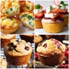 CAKETIME 12 Cups & 24 Cups Silicone Muffin Pan with
