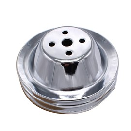 GSKMOTOR Short Water Pump Pulley SWP Single-Groove Compatible with Small Block Chevy SBC 267 305 400