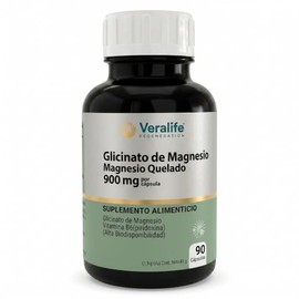 VeraLife Glicinato Magnesio Quelado con Vitamina B6/Bisglicinato