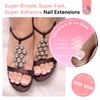 Saviland Nail Tip and Glue Gel Kit Press-On Toe Nail