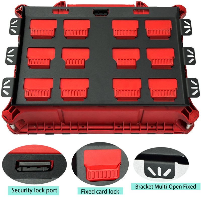 Mounting Plate Compatible with Milwaukee Packout, 100 Lbs, Metal with