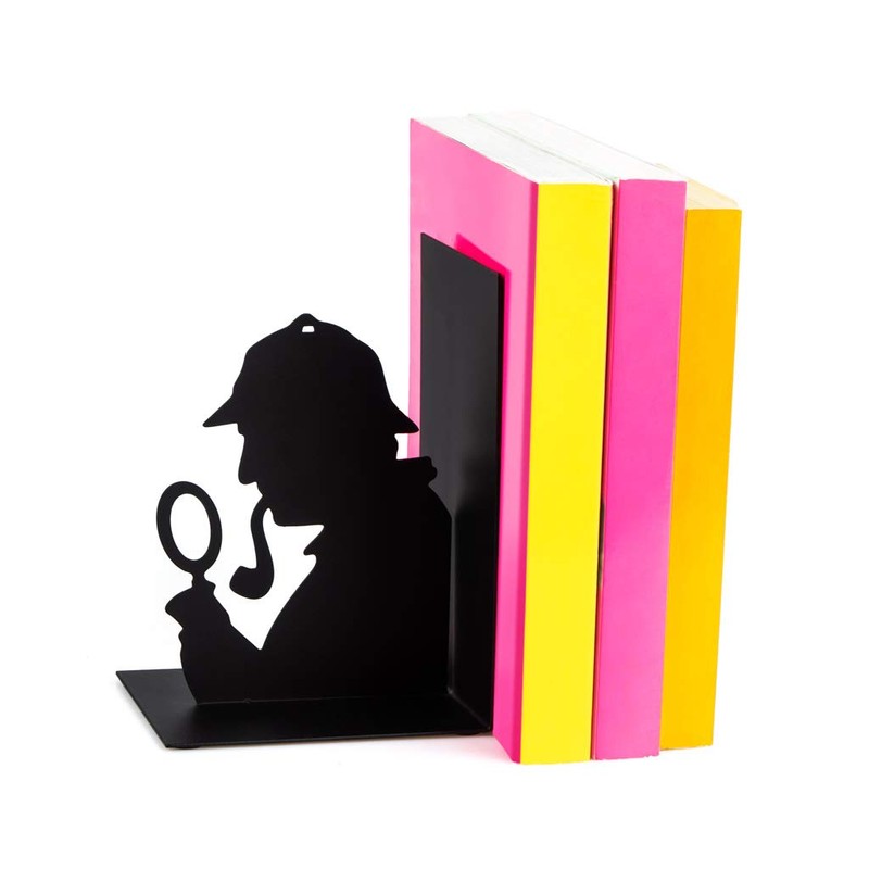 balvi - Sherlock Black Metal Bookend Original Design
