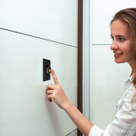 Akatva Door Bell Button – Bell Push Button – Doorbell Chime Wired - Doorbell Button Wired – Door Bell Ringer Button – Doorbell Button Replacement – Wired Doorbell Button - Antique Black Finish