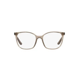 Vogue Eyewear Vo5356 - Marcos cuadrados para anteojos graduadas para mujer, Marrón transparente/Lente de demostración, 52 mm