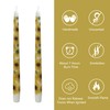 Sunflower Taper Candles Candlesticks 10 Inch Handmade 2pcs Yellow Dripless