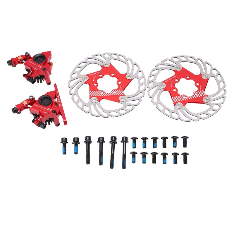 4pcs Disc Brake Kit Aluminium Alloy Disc Brake Calipers Rotor