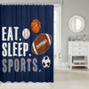 Feelyou Football Shower Curtain Kids Basketball Basketball Ball Games Bathroom