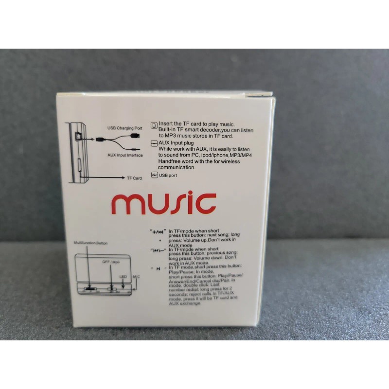 Unbranded Portable Micro SD TF USB Mini Stereo Bluetooth Music