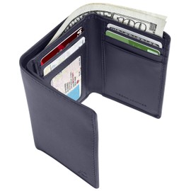 Access Denied Vegan Leather Trifold Wallets For Men - Cruelty Free Non Leather Mens Wallet With ID Window Holiday Gifts For Men