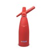 Whip-It 1-Liter Soda Siphon, Rubber Coated, Red
