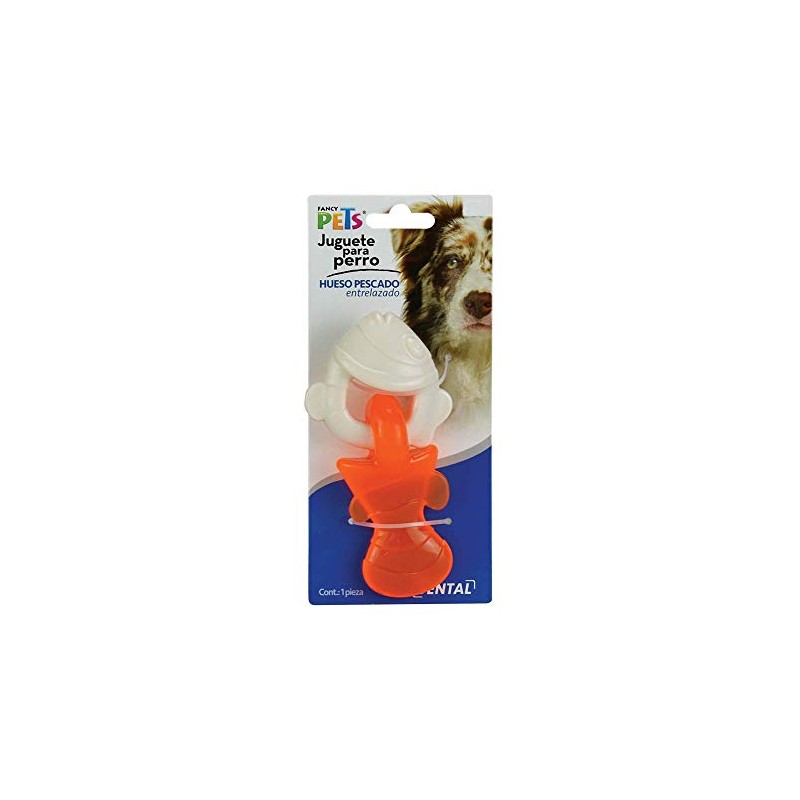 Fancy Pets Juguete Dental Hueso/Pescado, Entrelazado