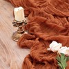 MLMC 3 Pack Fall Thanksgiving Table Runner Terracotta Cheesecloth Table