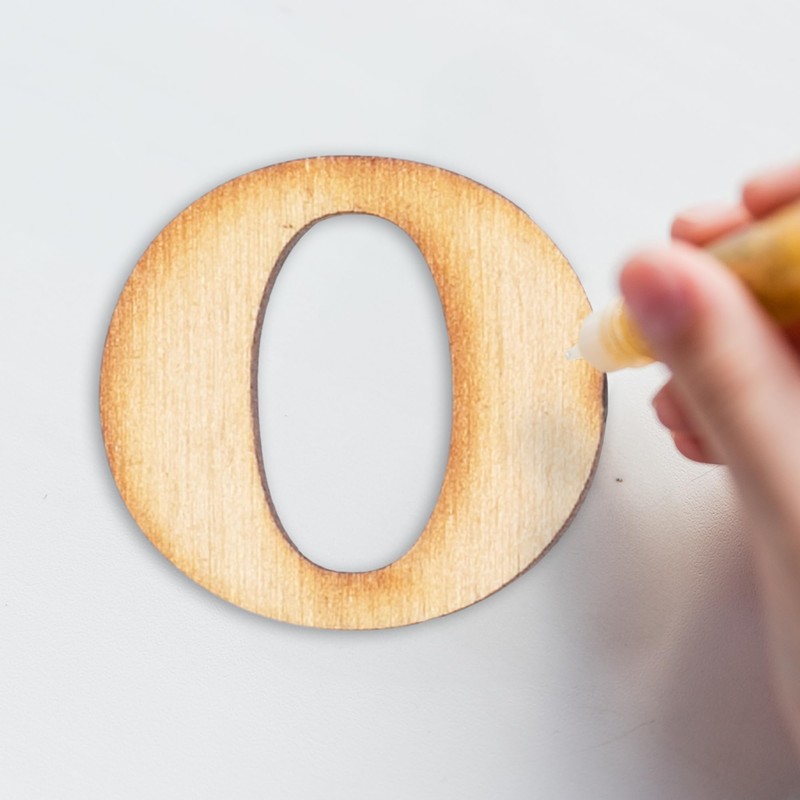 2-Inch Decorative Wooden Letter R - Alphabet Letters for DIY