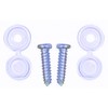 Pearl PWN100 Number Plate Fittings - White