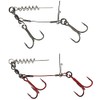 Savage Gear NEW CARBON49 CORKSCREW STINGER 2 HOOK - PIKE