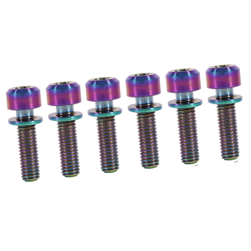 Stem Screw Fancy, 6PCS M5x18mm Bicycle Stem Titanium Bike Bolts