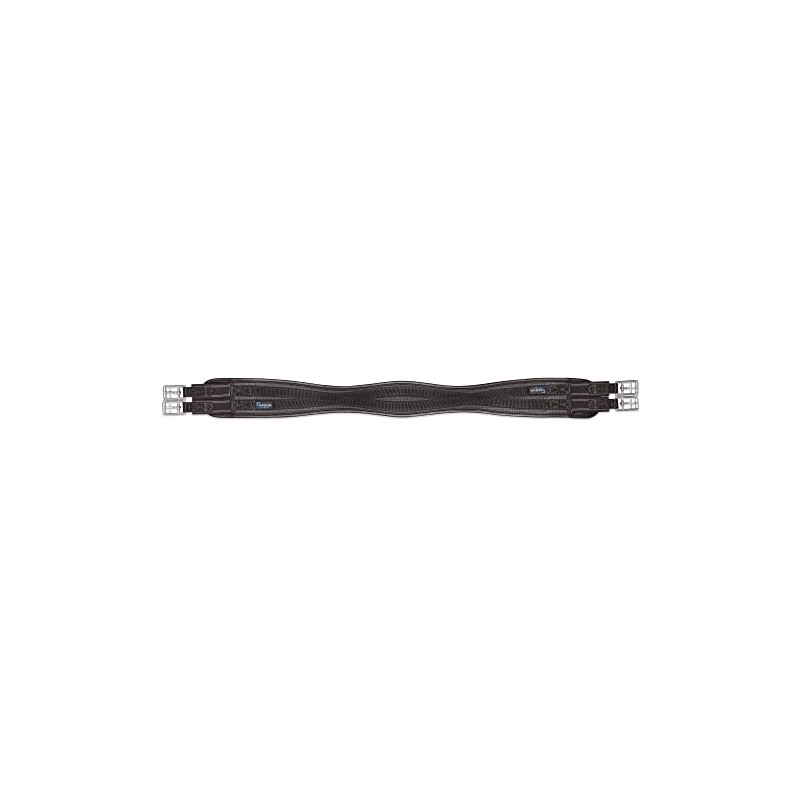 Shires Anti-chafe Elastic Contour Girth - Brown: 54