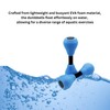 EVA Floating Water Dumbbells Blue 1 Pair, Lightweight Portable Aquatic