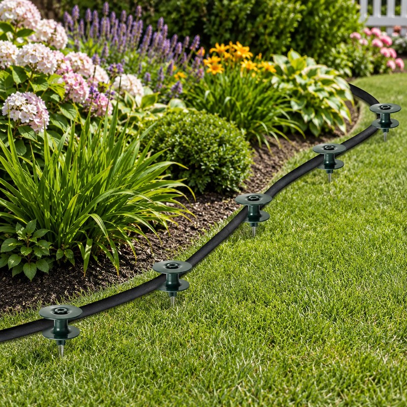 Garden Hose Guide Spikes for Yard Use – 2-Piece ABS