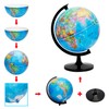 Exerz 10" World Globe - Political Map Educational- Self Assembled
