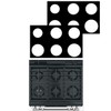 2 Pcs 30Inch Stove Top Protectors For GE Model CGS750P4M2W2
