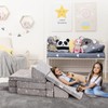 GIMMYFIVE Kids Couch Sofa 12 Pcs Modular Star Glow in