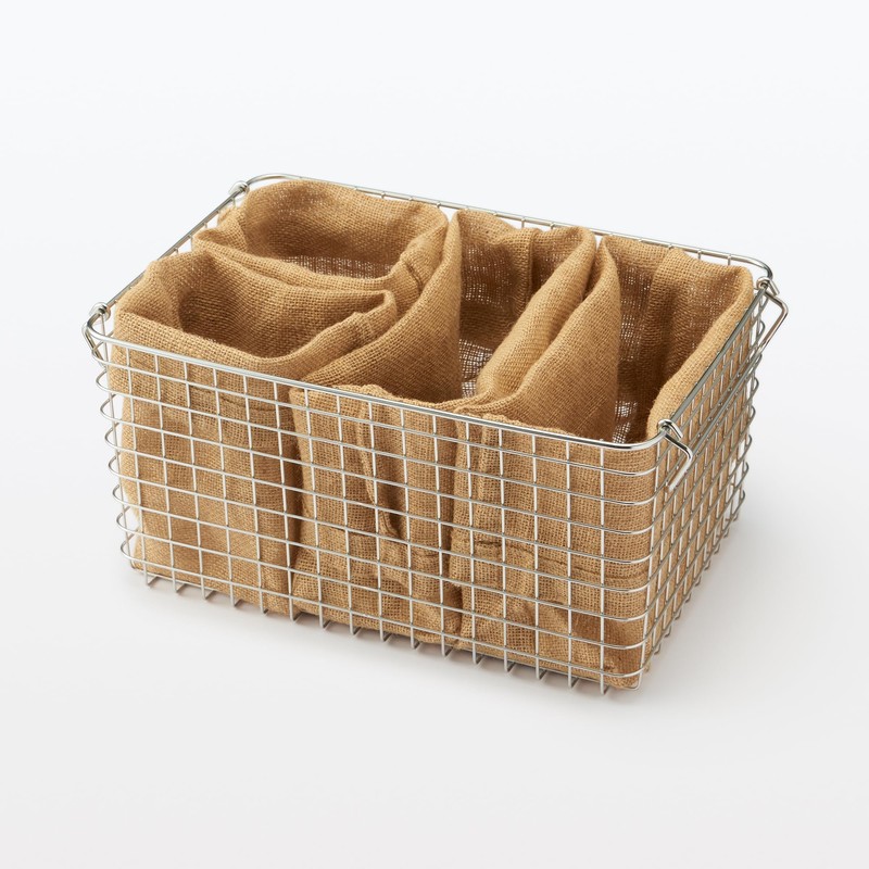 MUJI MCB83A1A Jute Vegetable Storage Bag, S