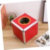 STOBOK Red Raffle Box Ballot Box Donation Box Storage Box