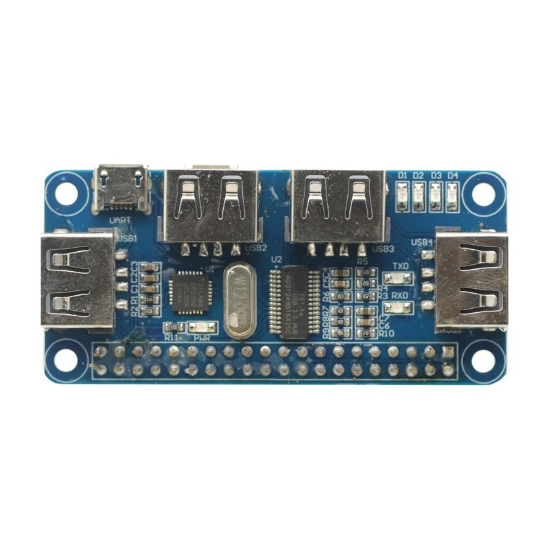 4 Ports USB HUB HAT for Raspberry Pi 3/2 /