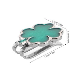 FRCOLOR Shamrock Golf Hat Clip with Detachable Ball Marker Unique and Golf Accessories for Effortless Ball Marking and Stylish Individuality the Course